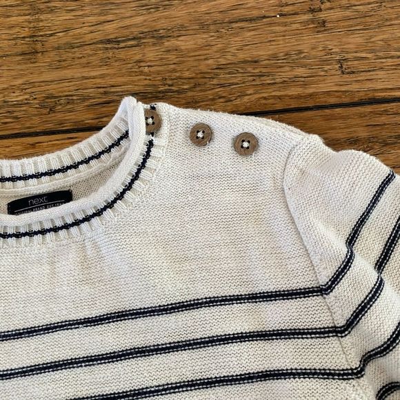Next Nautical Stripe Sweater - Picture 8 of 10
